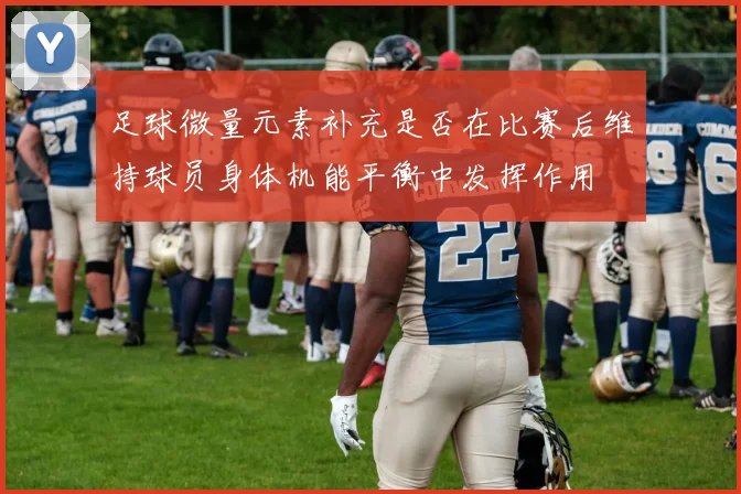 足球微量元素补充是否在比赛后维持球员身体机能平衡中发挥作用